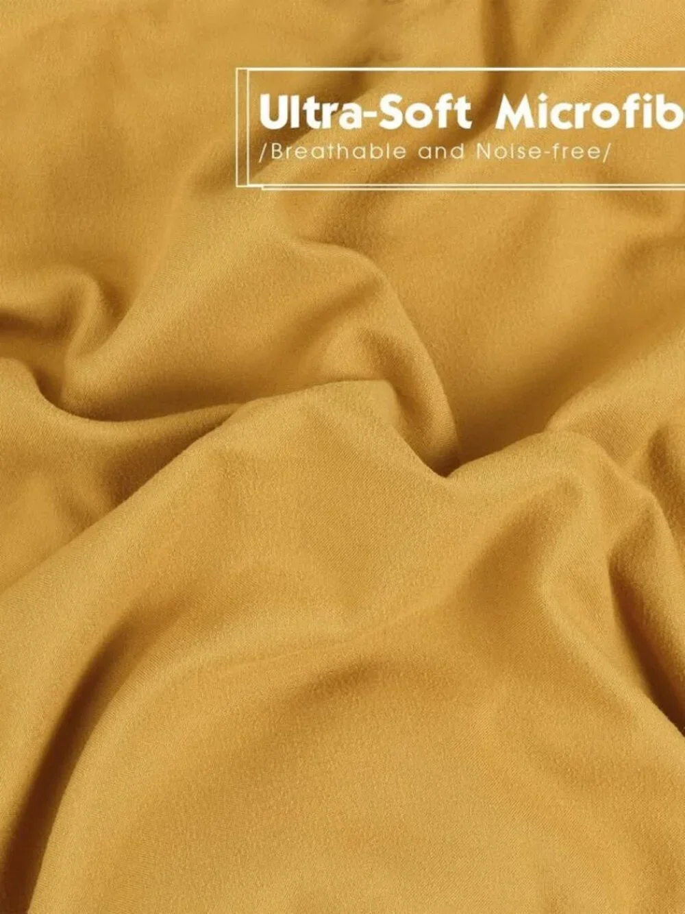 HIG 3-Piece All Season Mustard Yellow Down Alternative Comforter Set For King